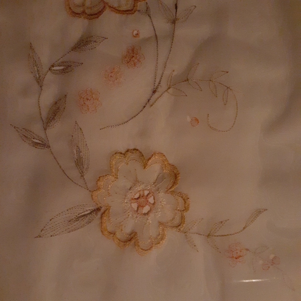 Vintage Organdy Drapes